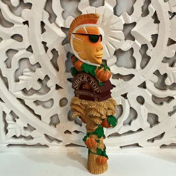 Shock Top Pumpkin Wheat Beer Tap Handle - Picture 3 of 4